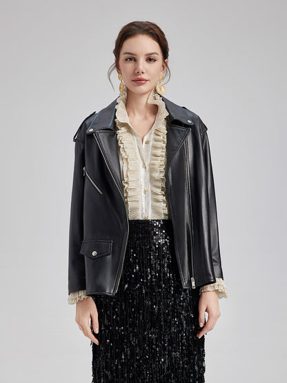 Italian Lambskin Biker Jacket