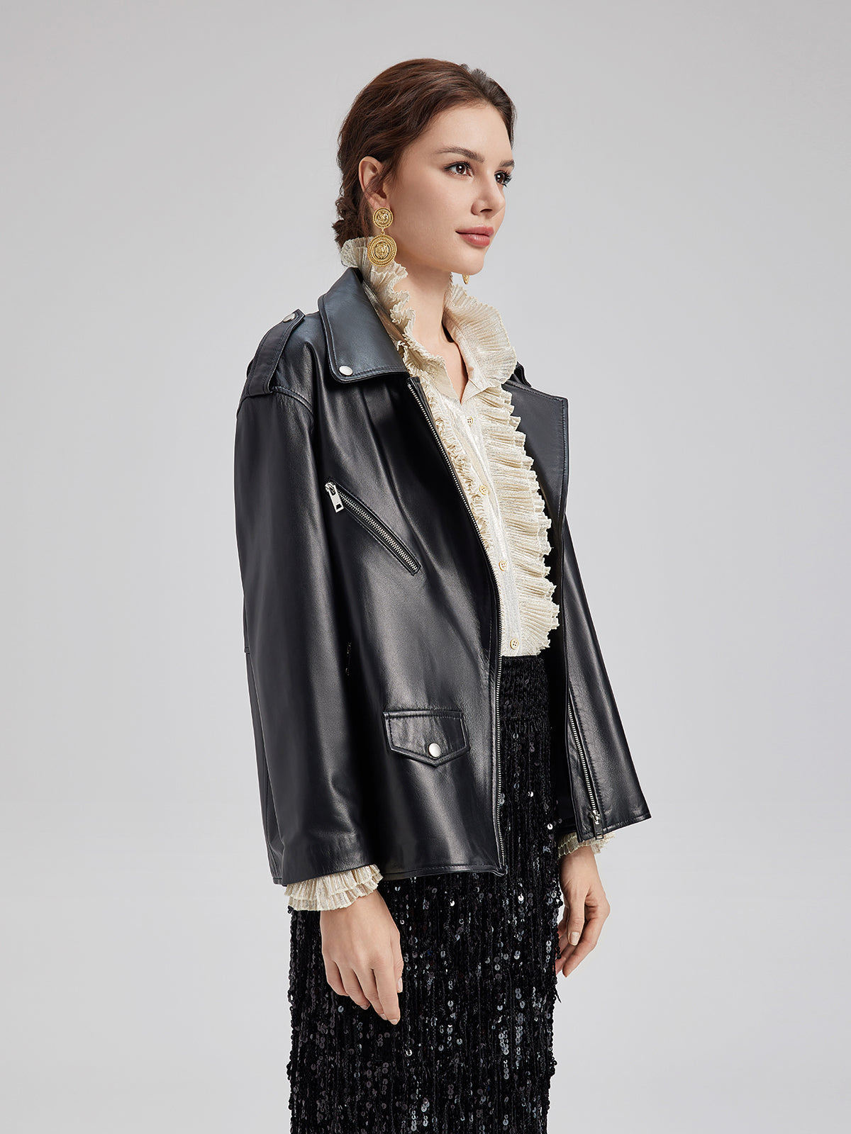 Italian Lambskin Biker Jacket