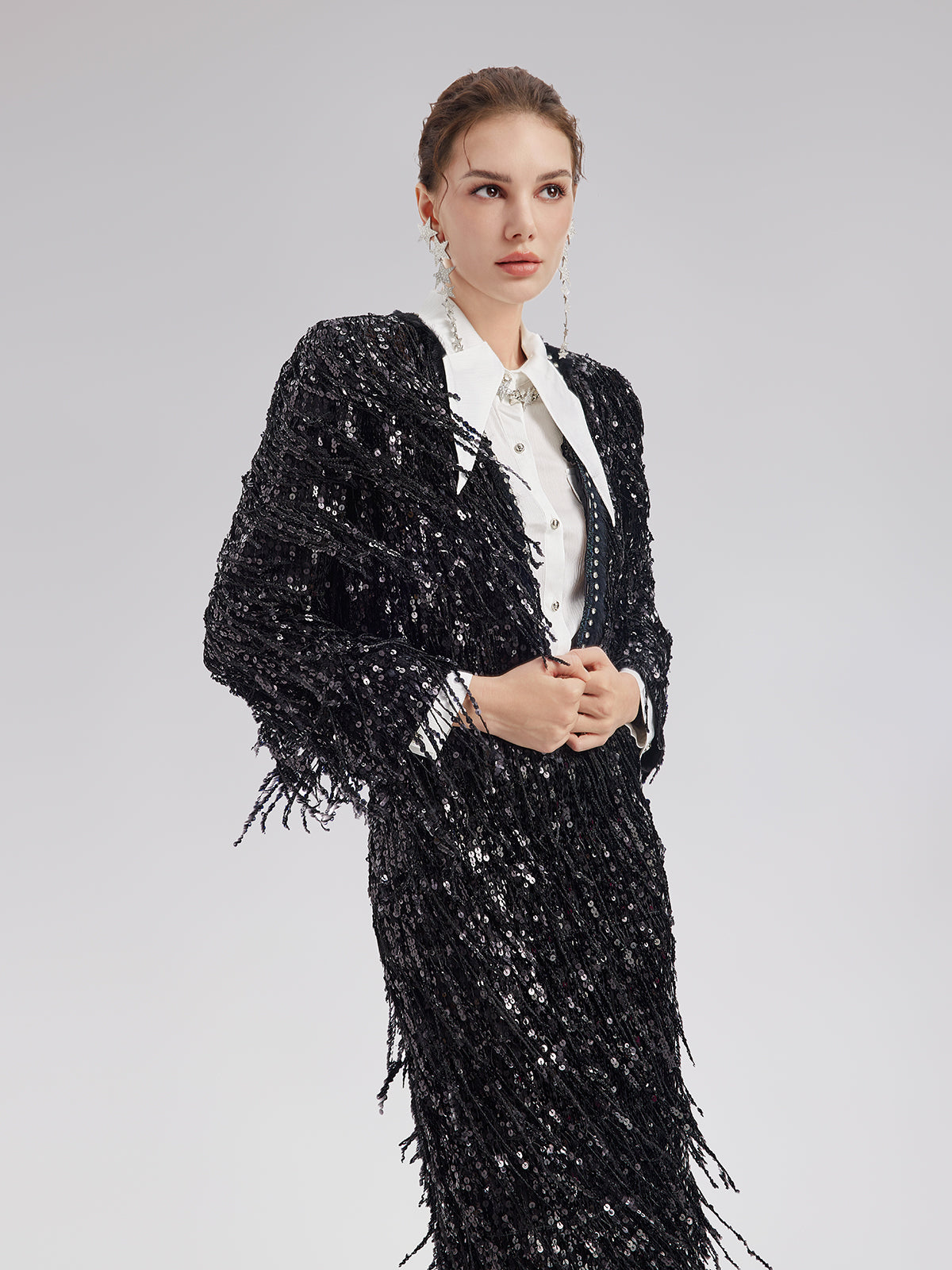 Modern apparel piece with balanced proportions and soft finish
