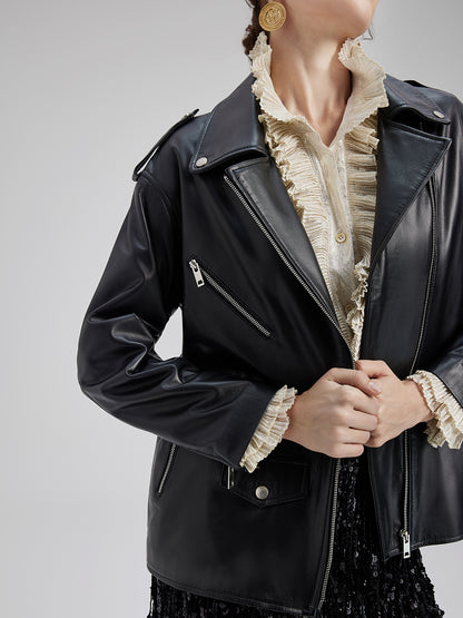 Italian Lambskin Biker Jacket