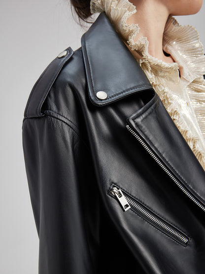 Italian Lambskin Biker Jacket