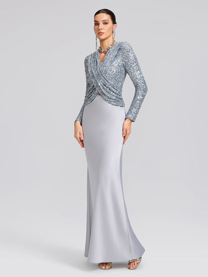Acetate Satin Mermaid Maxi Skirt