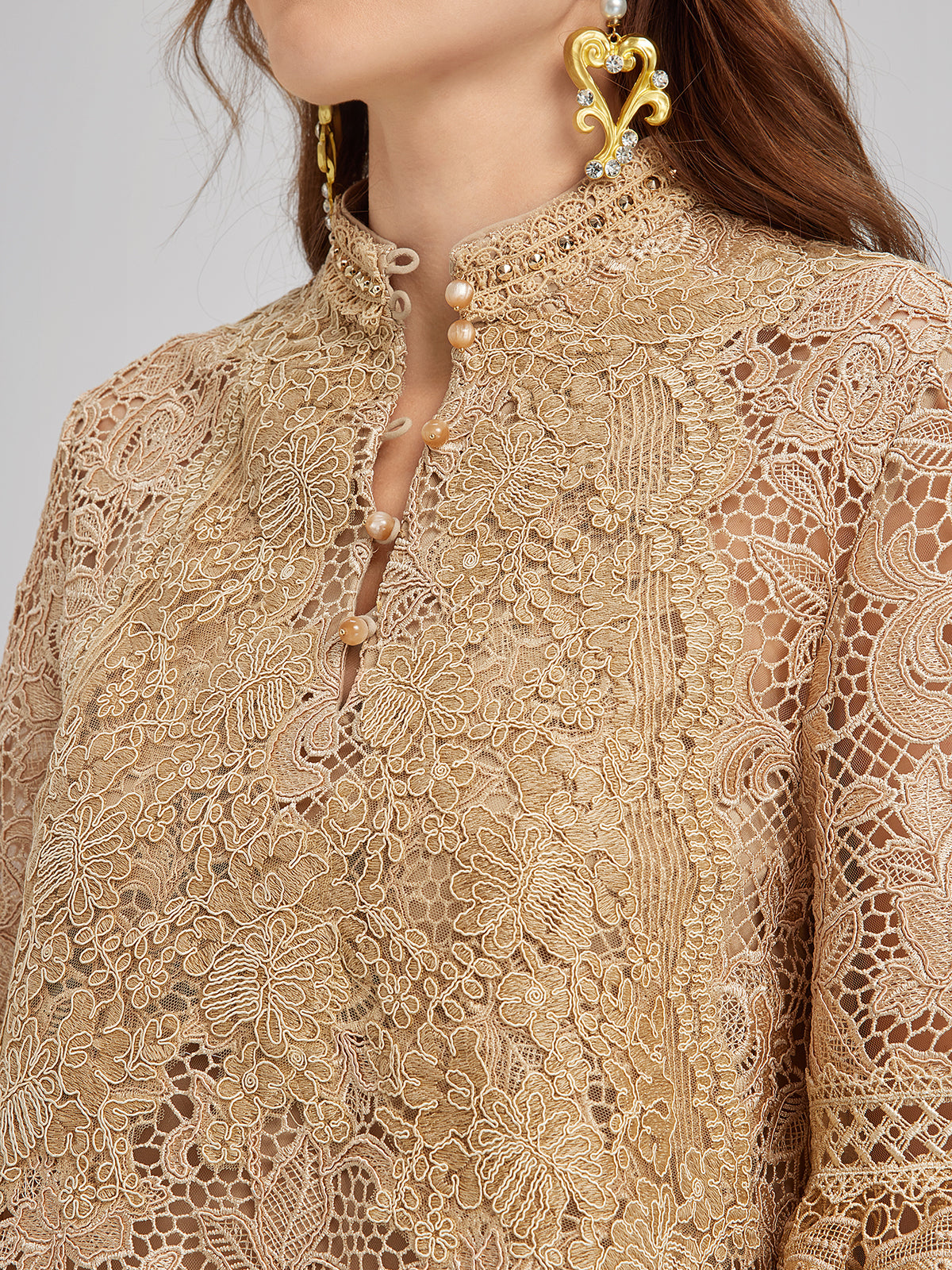 Handcrafted Ribbed Lace Bohemian Top