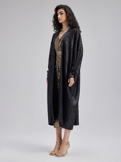 Chinese-style 3D Jacquard Loose Coat