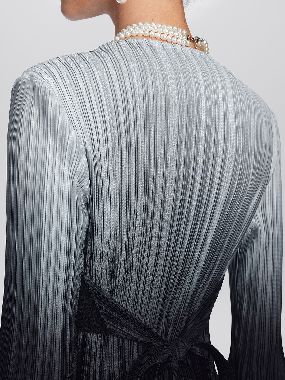 Pleated High-Waisted Gradient Set