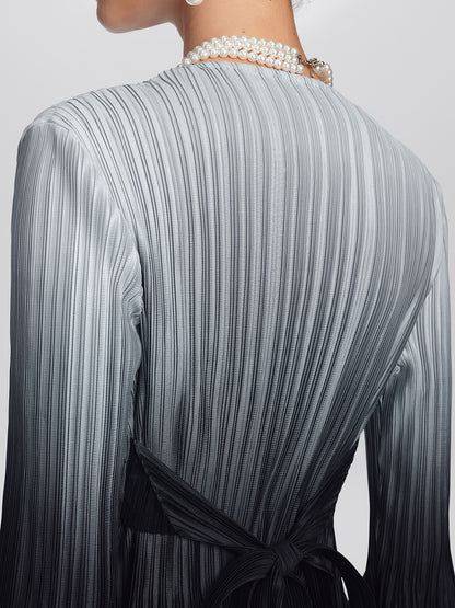Pleated High-Waisted Gradient Set