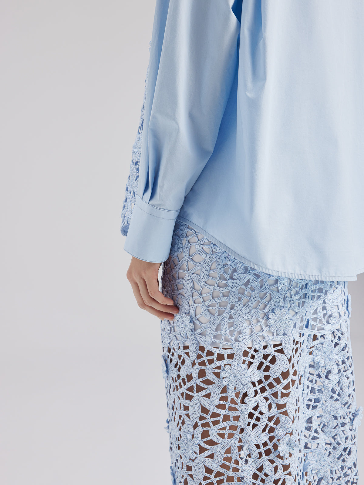 Final Sale | Chic Commuter Sequin-Detail Blouse (Includes Inner Tank)