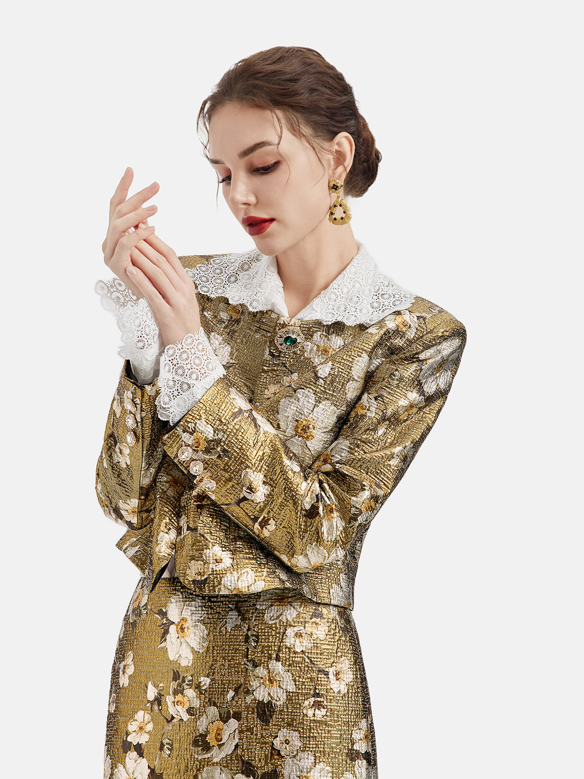 Custom Luxury Baroque Print Jacket