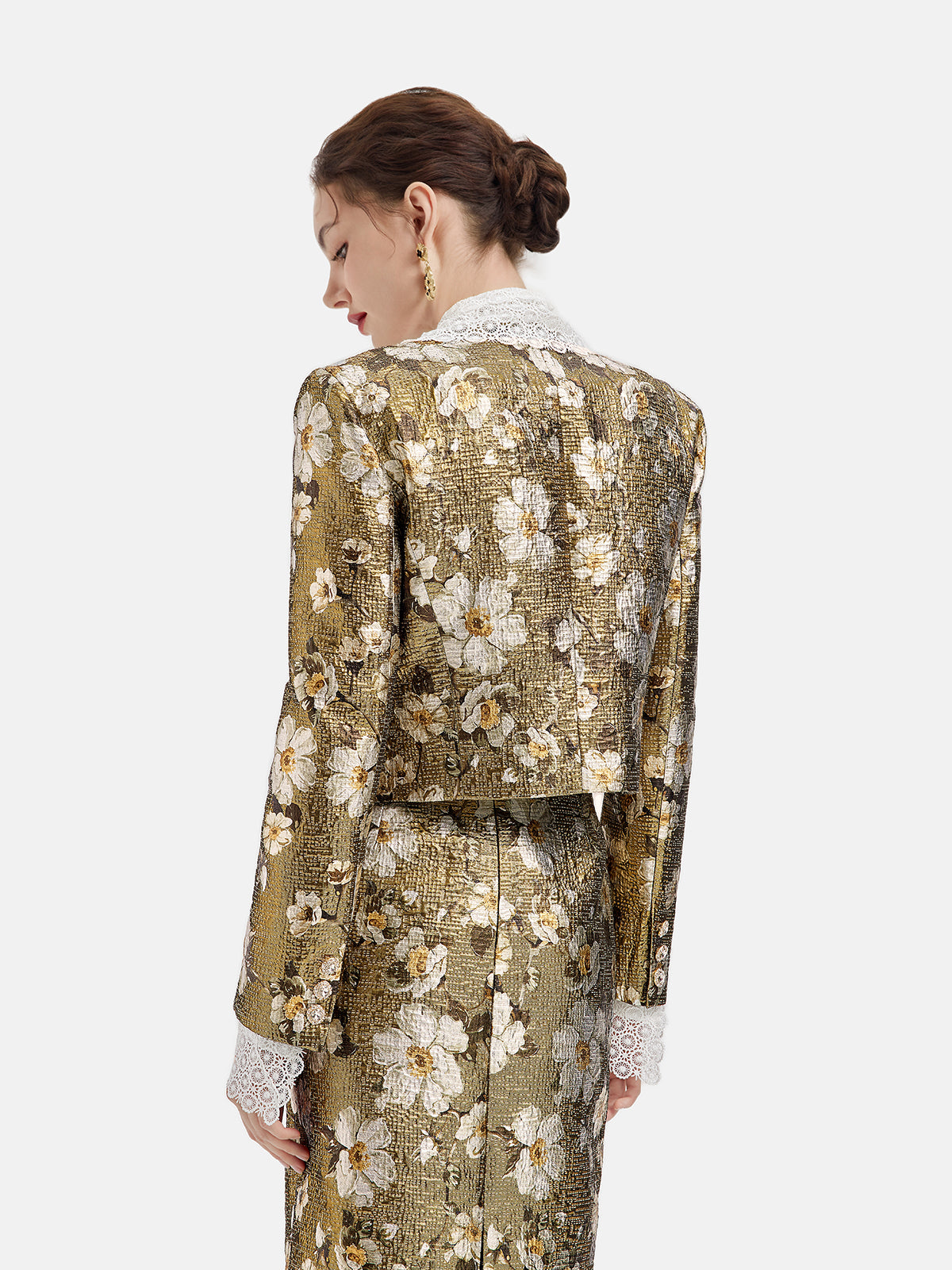 Custom Luxury Baroque Print Jacket