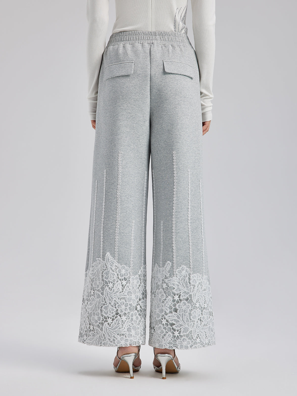 Final Sale | French Lace Drawstring Pants