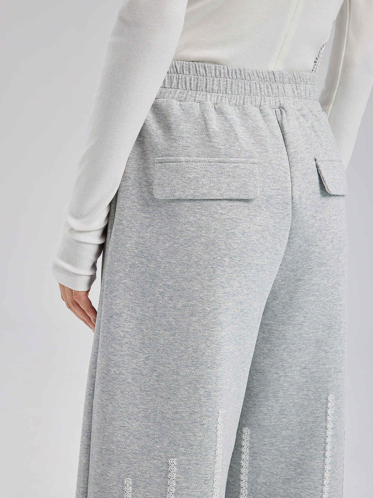 Final Sale | French Lace Drawstring Pants