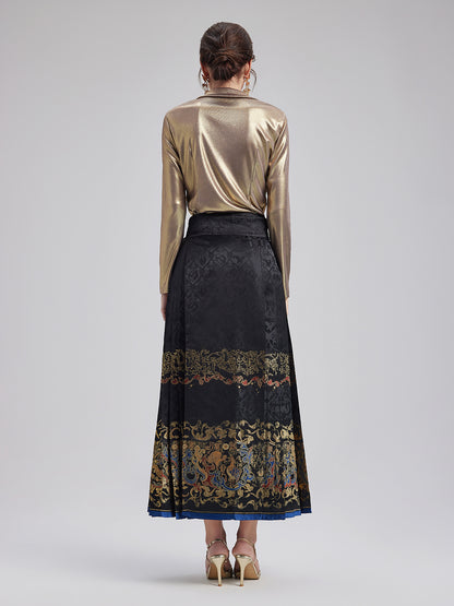 Elegant Chinese Style Mamian Skirt