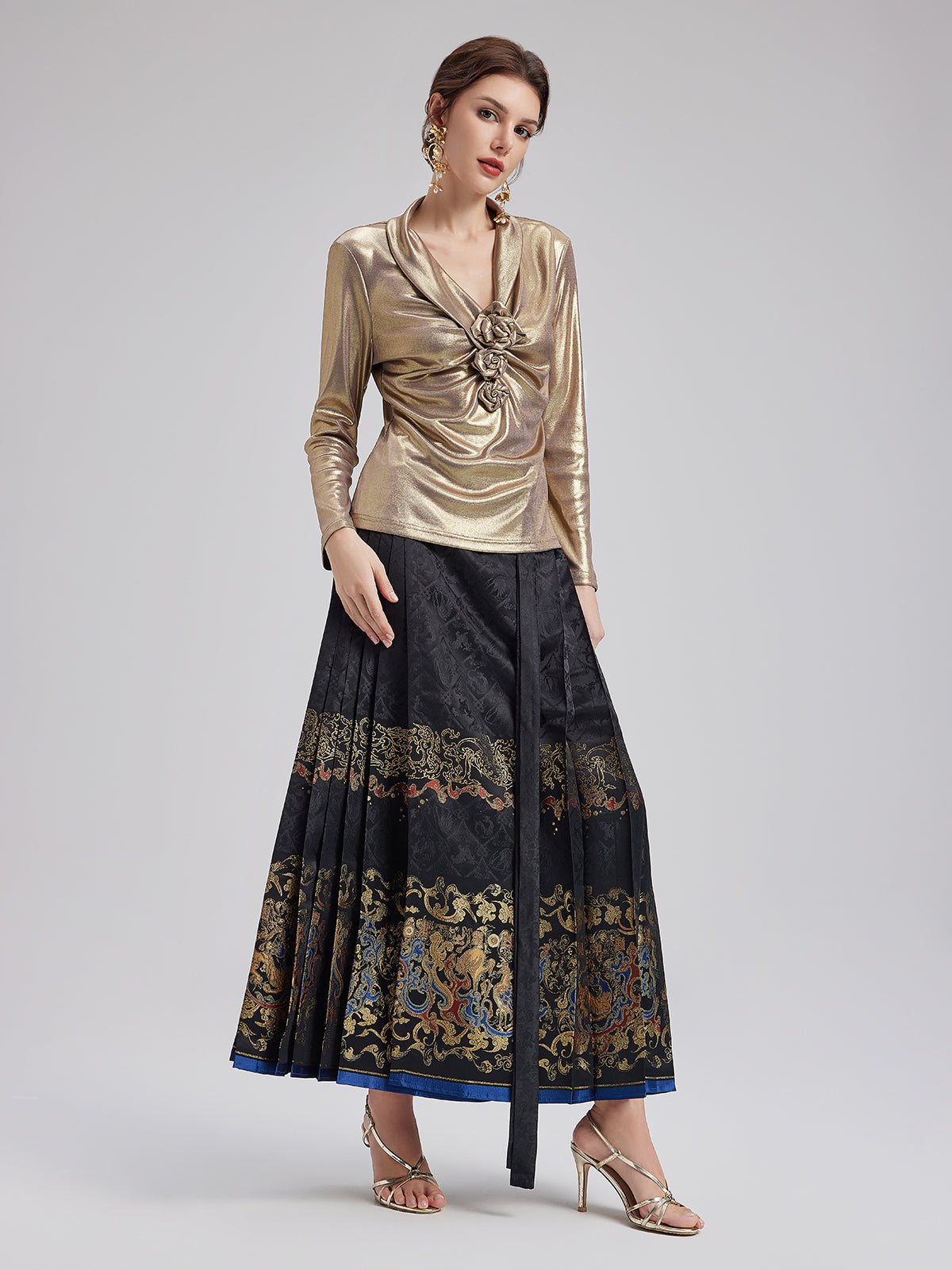 Elegant Chinese Style Mamian Skirt