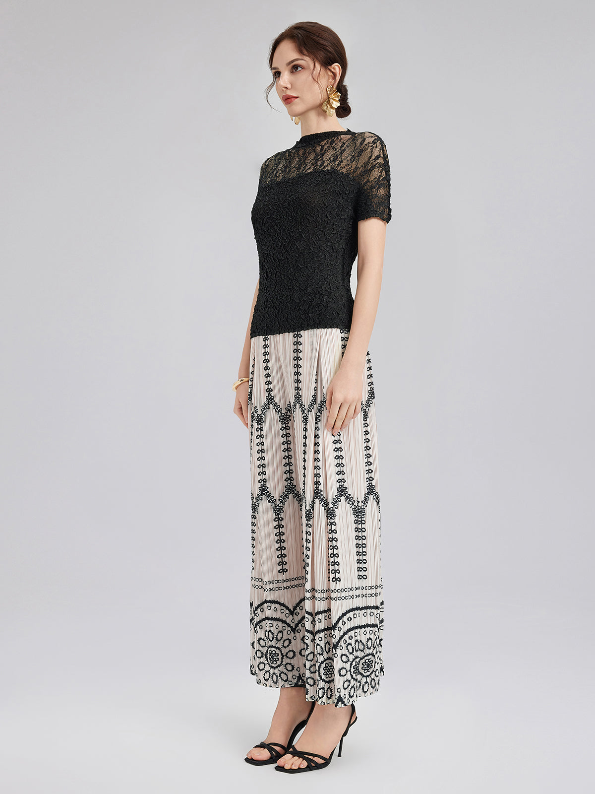 New Arrival Bohemian Pleated Set