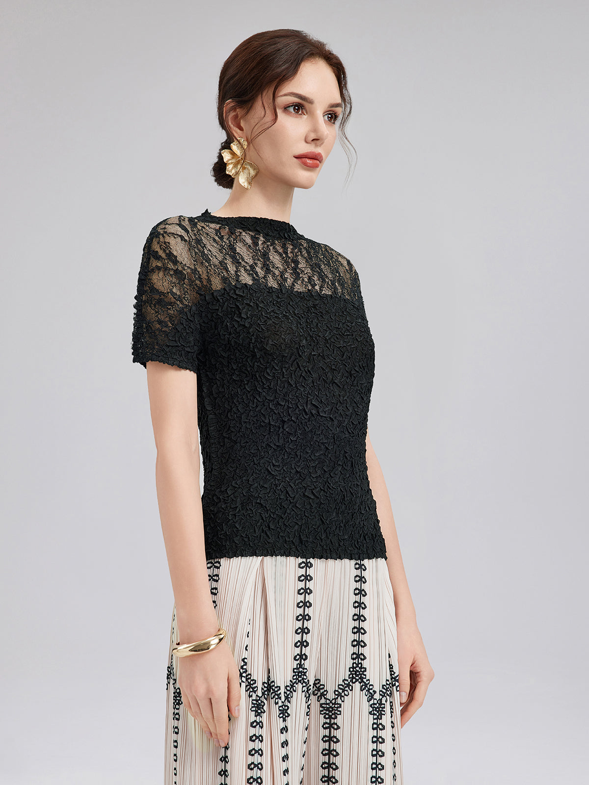New Arrival Bohemian Pleated Set