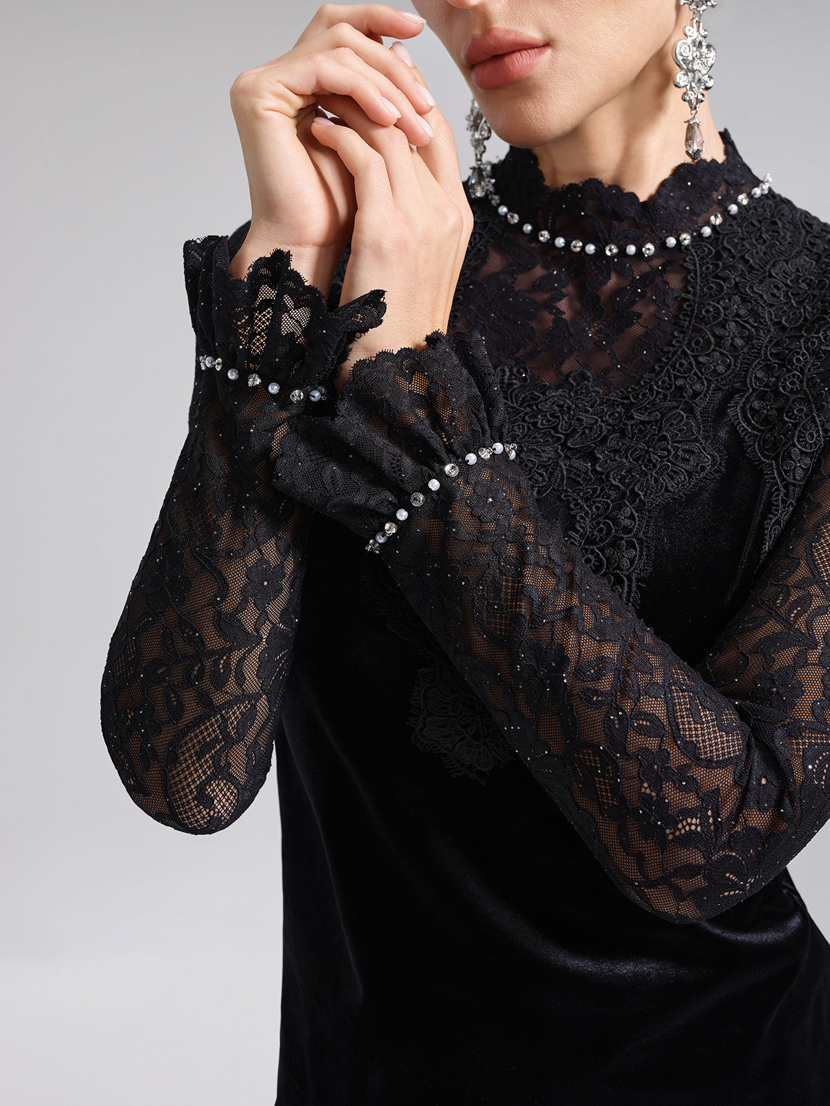 Contemporary garment with clean lines and refined structure