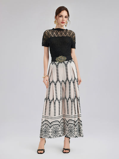 New Arrival Bohemian Pleated Set