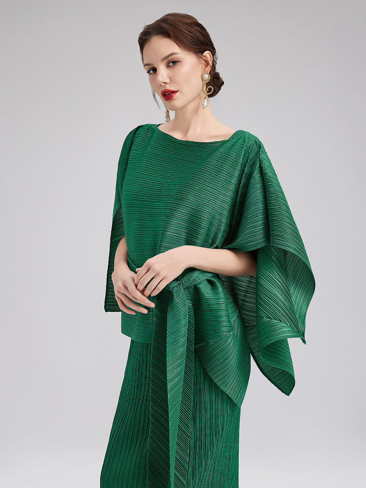 High-End Pleated Dress Set - Star Queen