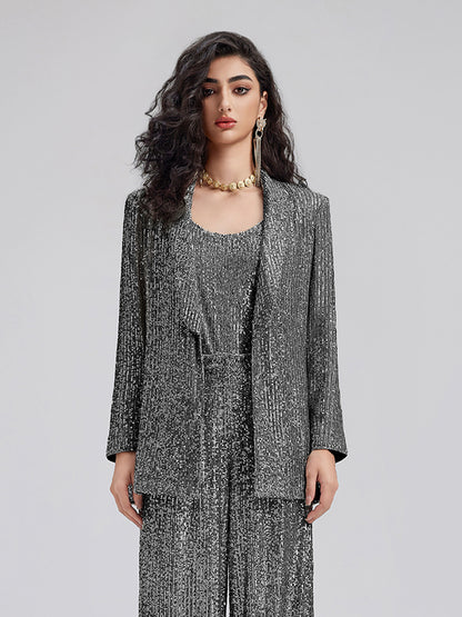 Luxe Sequin Suit & Cami Set