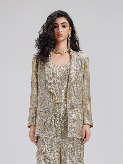 Luxe Sequin Suit & Cami Set