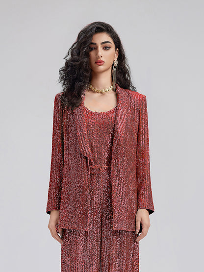 Luxe Sequin Suit & Cami Set