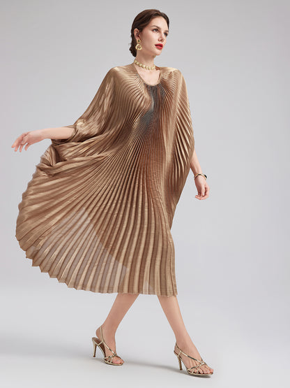 Neo Chinese Style Pleated Dress