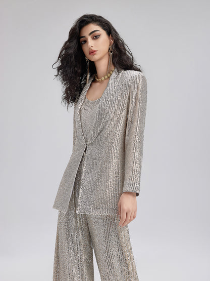 Luxe Sequin Suit & Cami Set