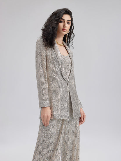 Luxe Sequin Suit & Cami Set