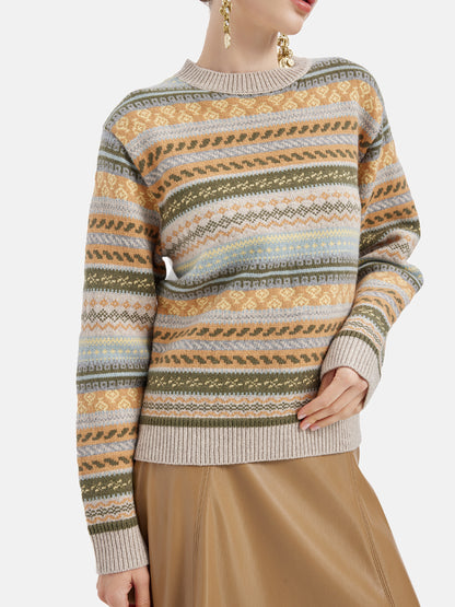 Pure Cashmere Fair Isle Sweater