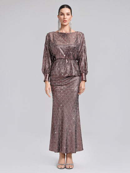 Off-Shoulder Rhinestone Top