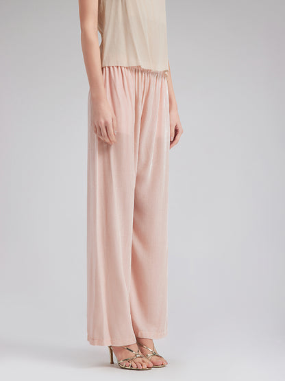 Neo Chinese Style Silk Velvet Pants