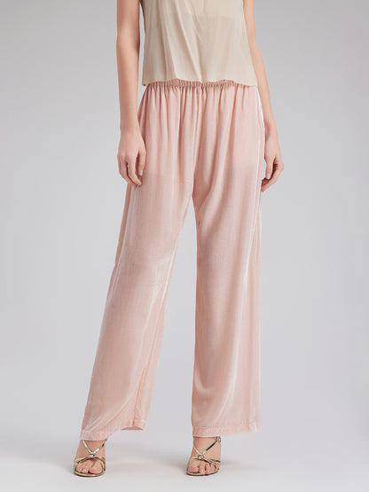 Neo Chinese Style Silk Velvet Pants