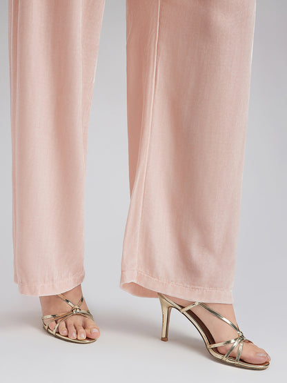 Neo Chinese Style Silk Velvet Pants