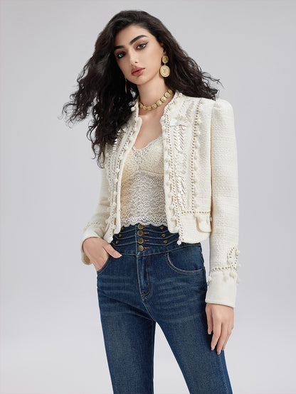 Regal Tweed Embellished Jacket