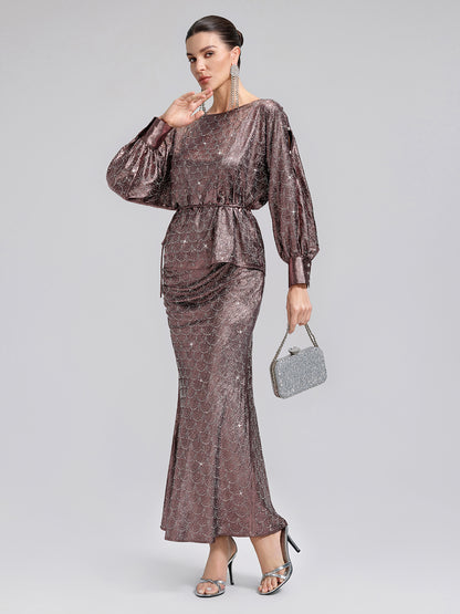 Off-Shoulder Rhinestone Top