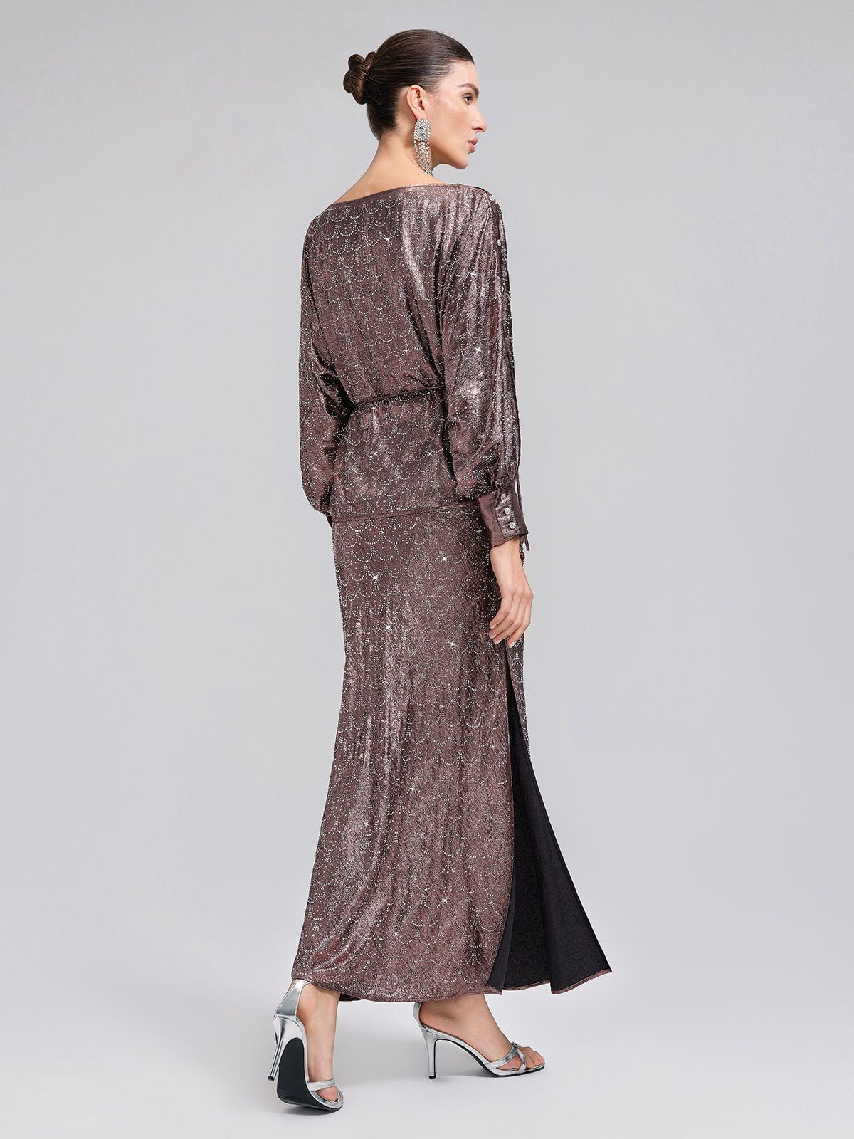 Off-Shoulder Rhinestone Top