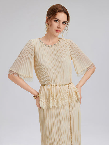 Pearl Crystal Ring Waist Chain