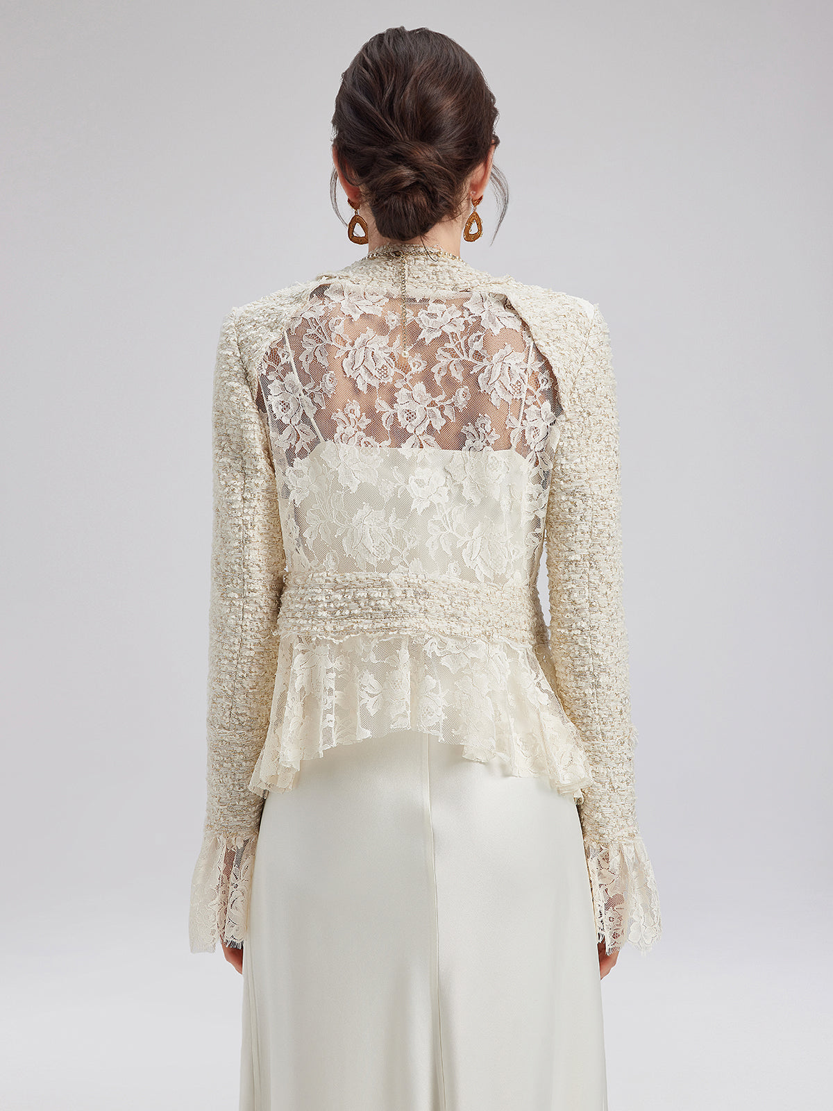 French Lace Tweed Patchwork Jacket