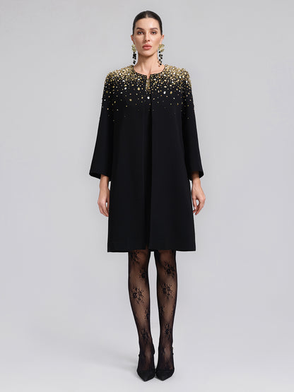 Gold Gradient Hand-Beaded Jacket