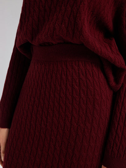 Single-Breasted Reversible Wool Coat (Detachable Cuffs Included)