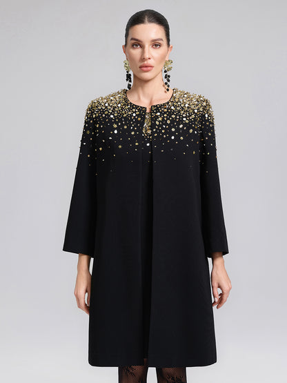 Gold Gradient Hand-Beaded Jacket