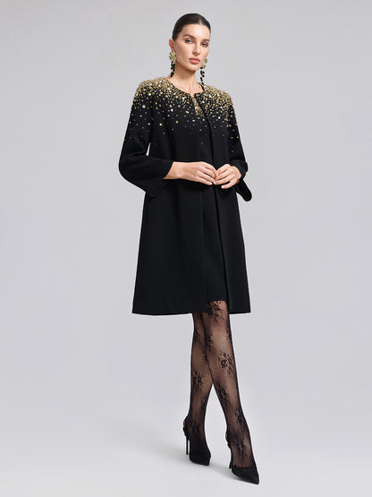 Gold Gradient Hand-Beaded Jacket