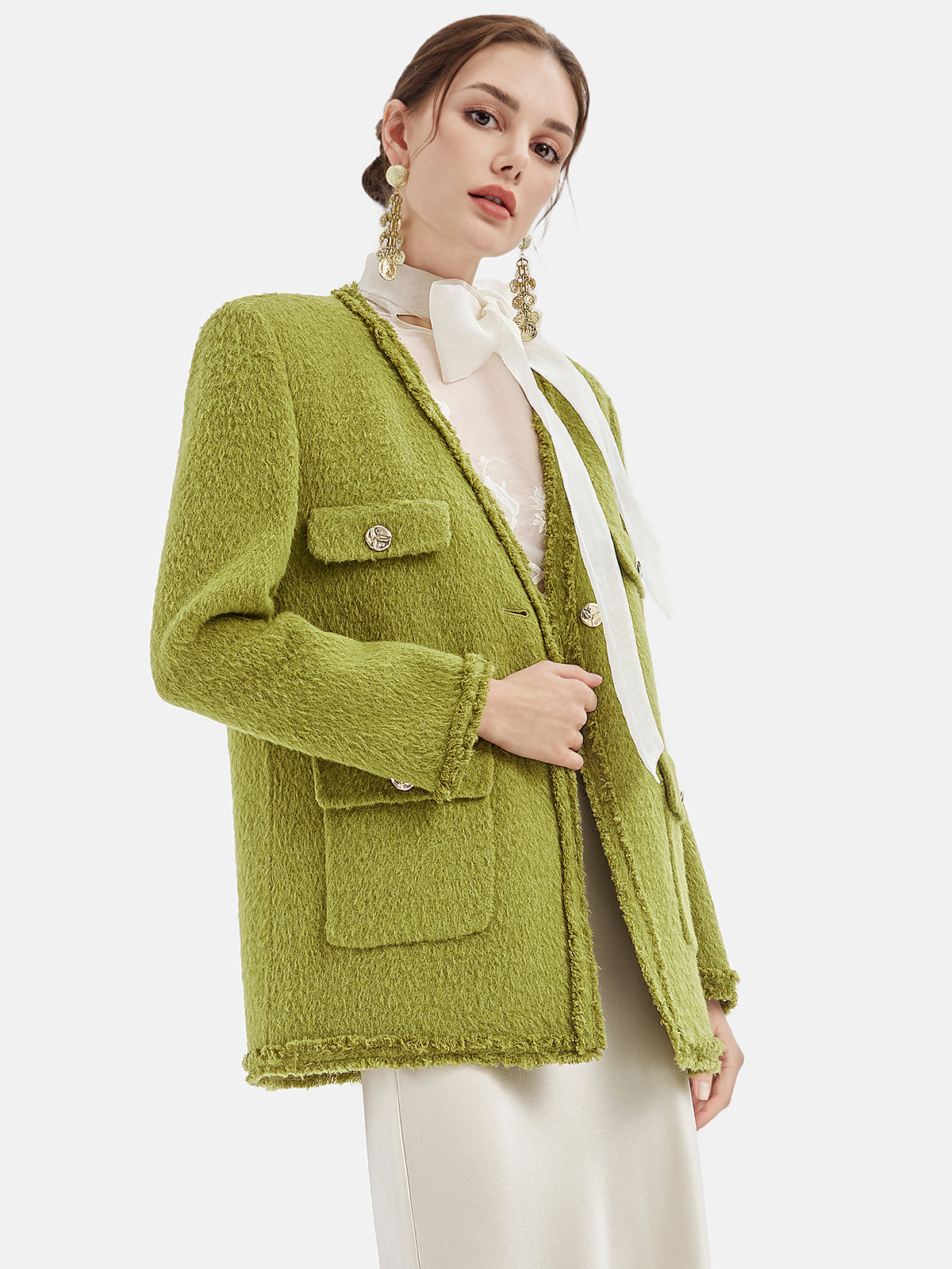 Woven Tweed Jacket