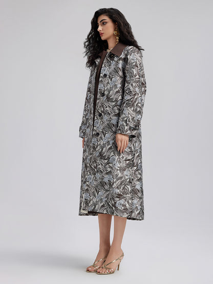 Versatile Printed Long Coat