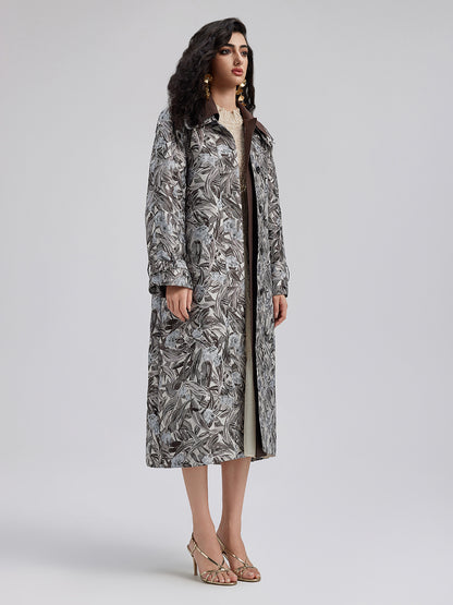 Versatile Printed Long Coat