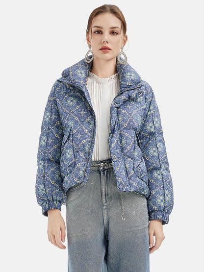 Printed Lightweight Down Jacket