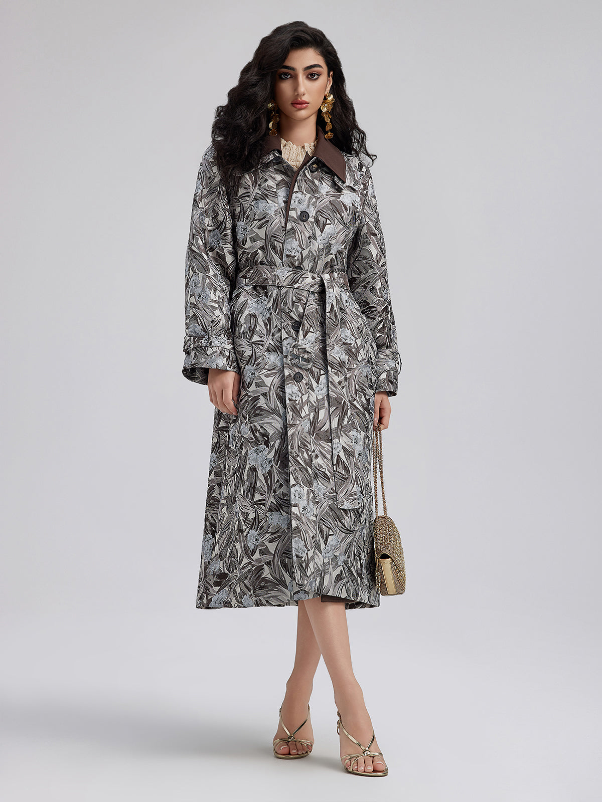 Versatile Printed Long Coat