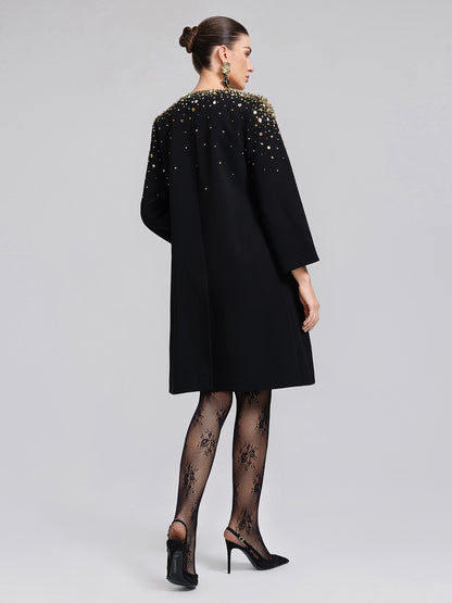 Gold Gradient Hand-Beaded Jacket