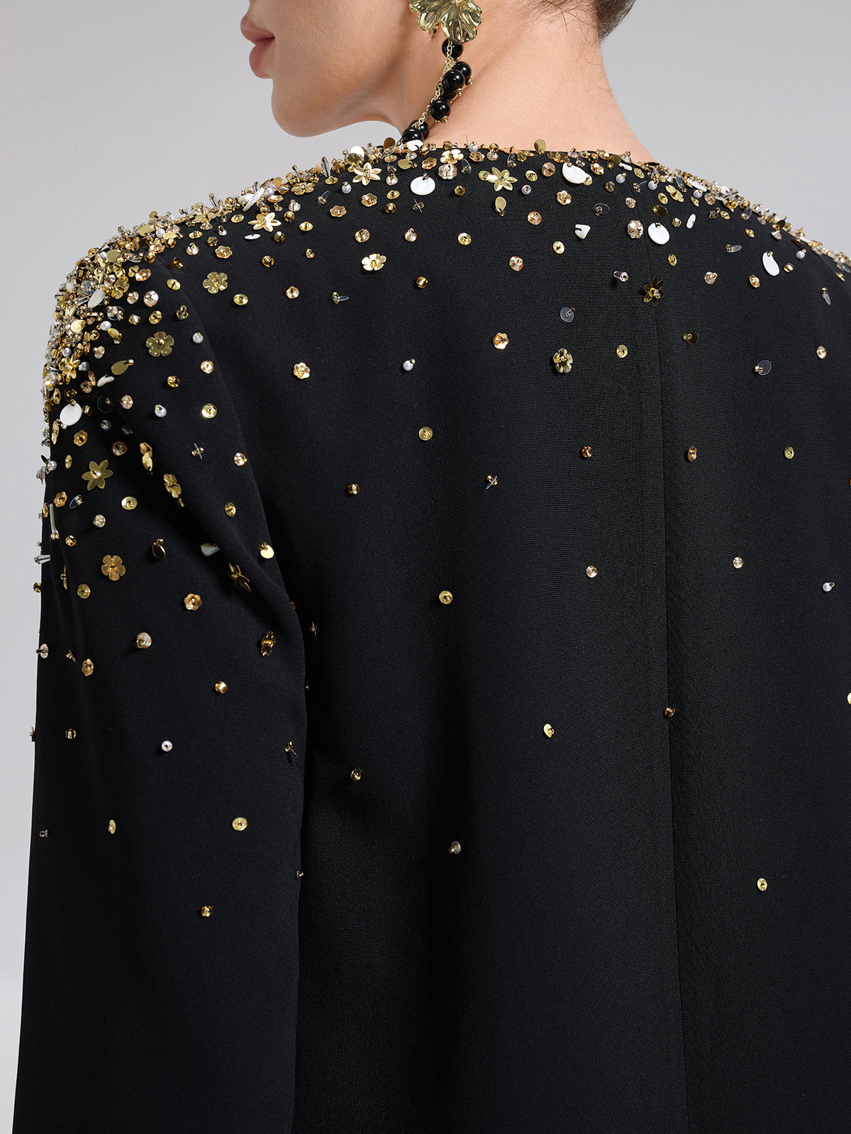 Gold Gradient Hand-Beaded Jacket
