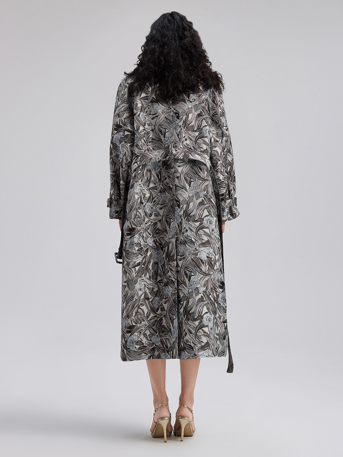 Versatile Printed Long Coat